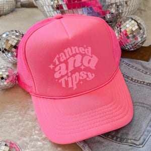 tanned & tipsy Trucker Hat
