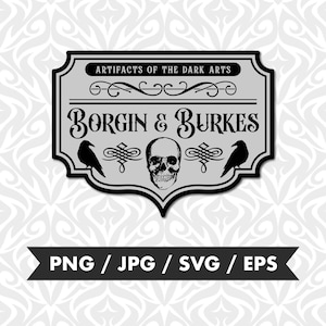 Borgin Burkes Sign - Etsy UK