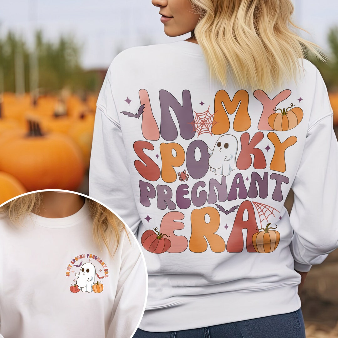 In My Spooky Pregnant Era Halloween Shirt, Pregnant Halloween Shirt