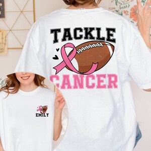 Tackle Breast Cancer Shirt, Breast Cancer Football Shirt, Football Mom