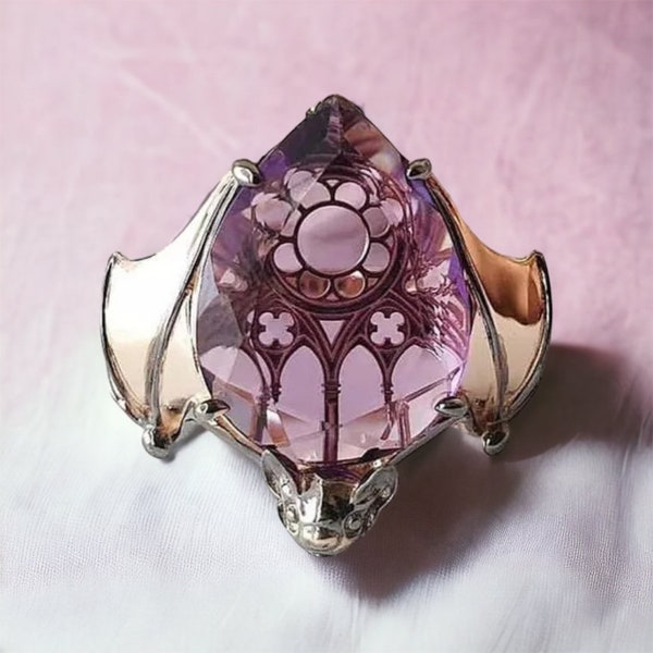 VINTAGE GOTHIC BAT RING