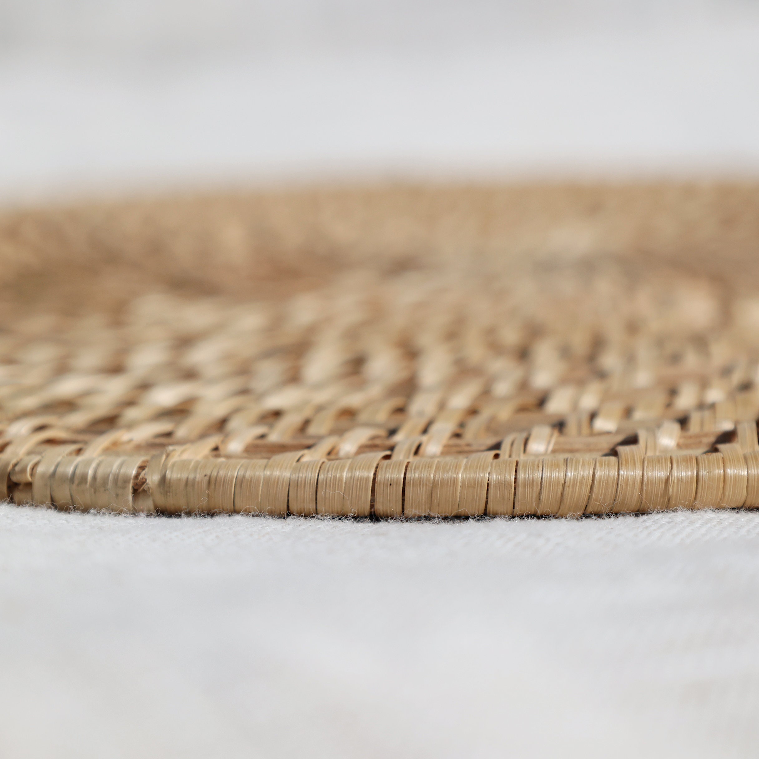 Dangwa Round Woven Rattan Placemat Etsy