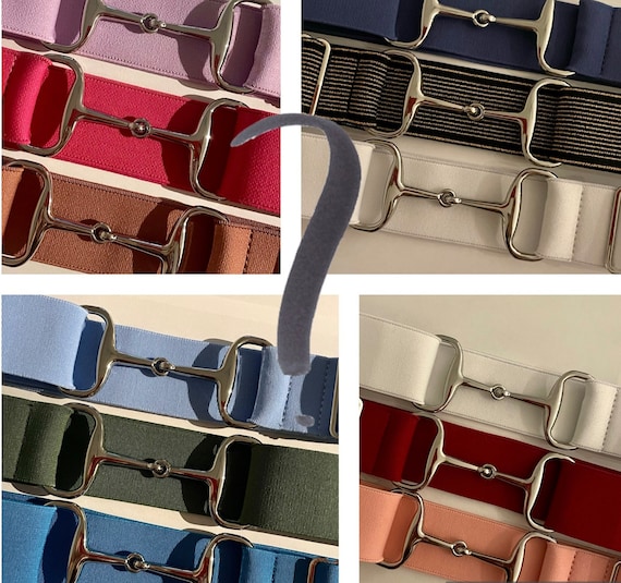 4 Randomly Selected Equestrian Elastic Snaffle Bit Belts  display picture 1