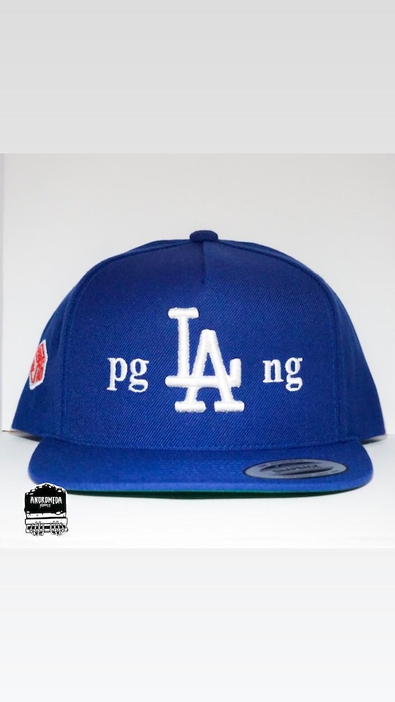 LA Dodgers Hat Snapback Hat KDOT Pglang Hatla Kendrick Snapback Royal Blue Red and Black Etsy Canada
