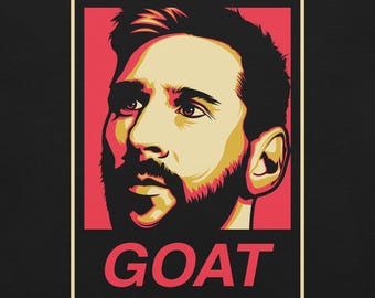 Messi Argentina GOAT | Lionel Messi Soccer Football Unisex Tshirt