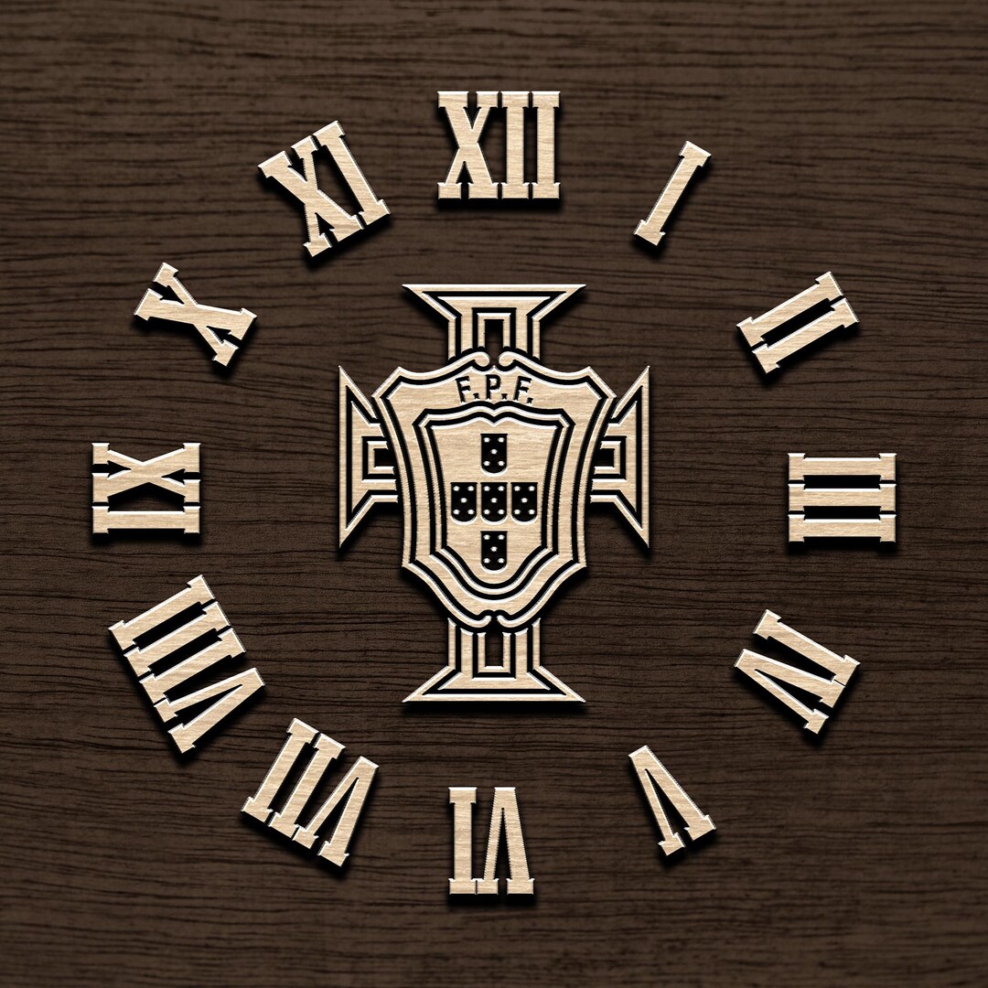 Portugal FC Clock Laser Cut File (svg, Png, Eps, Ai) - Etsy