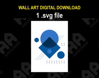 Geometric Shape 2 Poster | SVG file | Digital Download Wall Art | Instant Download | Digital Wall Art | Printable Art