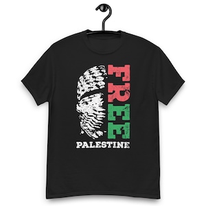Free Palestine Black Unisex Classic Tee | Free Gaza | Save Palestine | Free Palestine T-Shirt