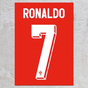 Cristiano Ronaldo Portugal Poster: CR7 Soccer Print