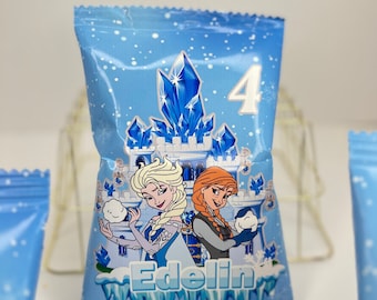 Bolsas de papas fritas para fiestas temáticas: golosinas de cumpleaños para niños (descarga imprimible)