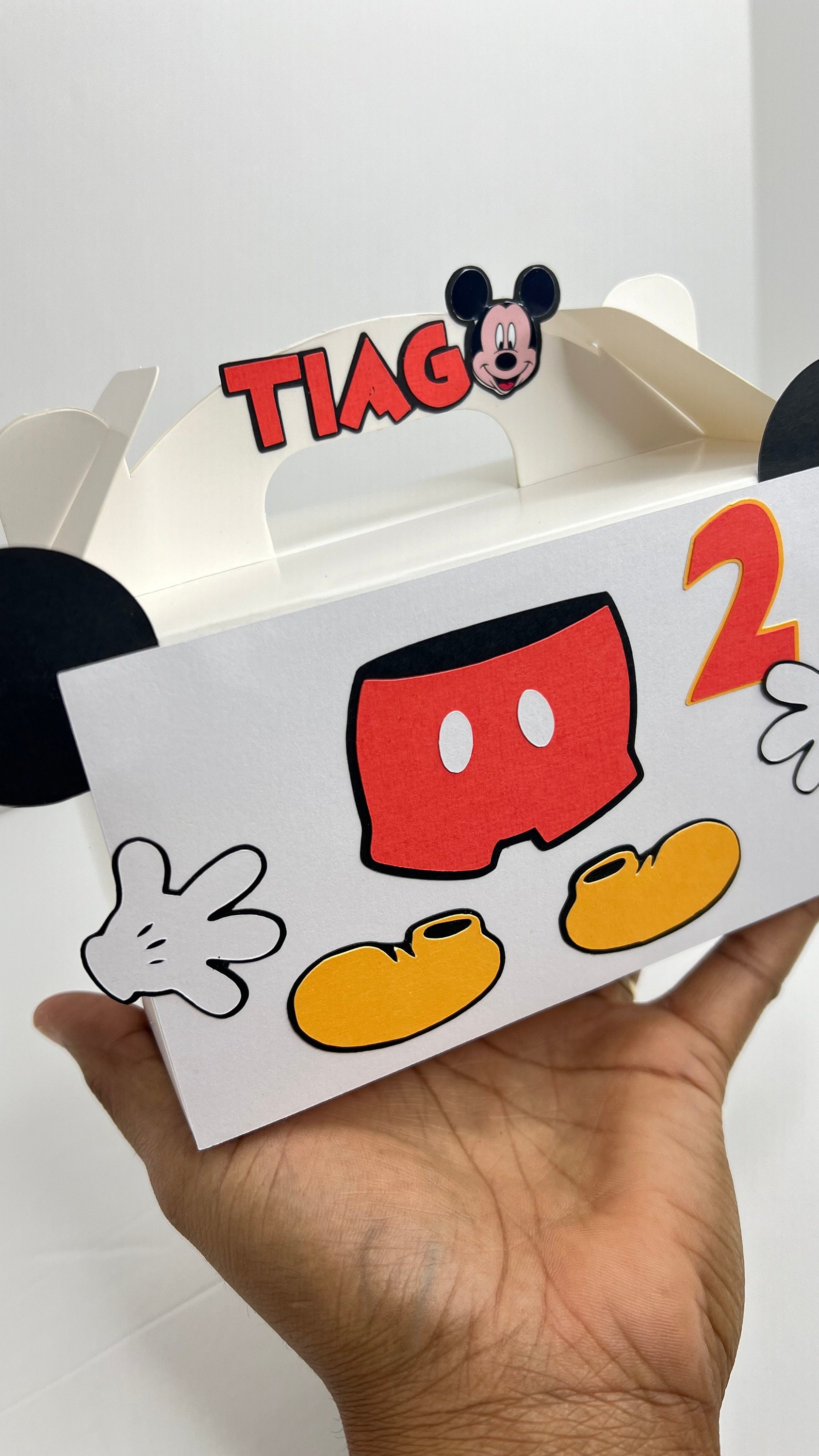 Mickey Mouse Favor Box/birthday Mickey Mouse/mickey Mouse Keepsake Box ...