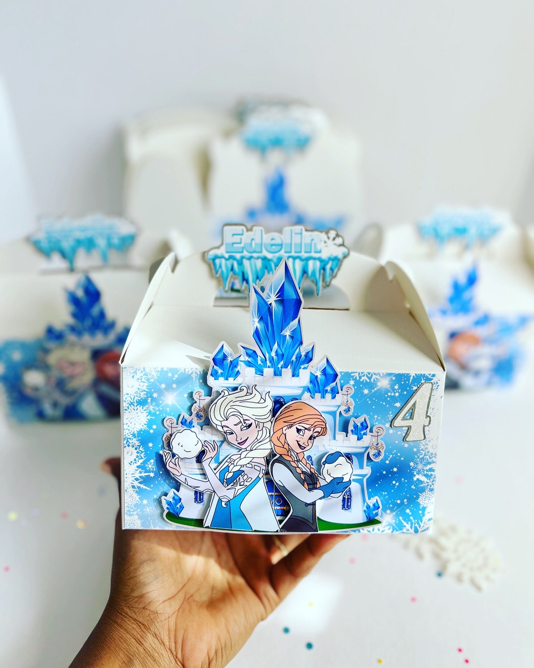 Frozen Party Favor Box: Elsa & Anna Princess Treat Box - Etsy