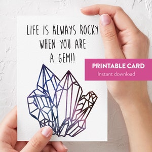 Inspiration Karte, Gute Besserung Karte, Ermutigung Karte, Harte Zeiten, Geschenk für die Beste Freundin, Gute Besserung, Unterstützung Karte, Heilung Geschenk, Kristall Liebhaber