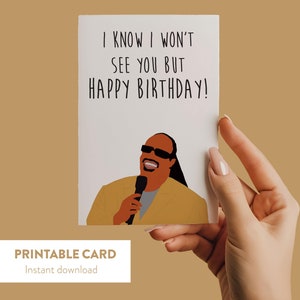 Grappige verjaardagskaart, humor muzieklegende, groet popcultuur, R&B Soul Card, verjaardag voor hem, verjaardag voor haar, cadeau muziekliefhebber