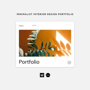 Clean Interior Design Portfolio Template, Canva & Indesign Portfolio, Creative Design Portfolio, Minimalist brochure