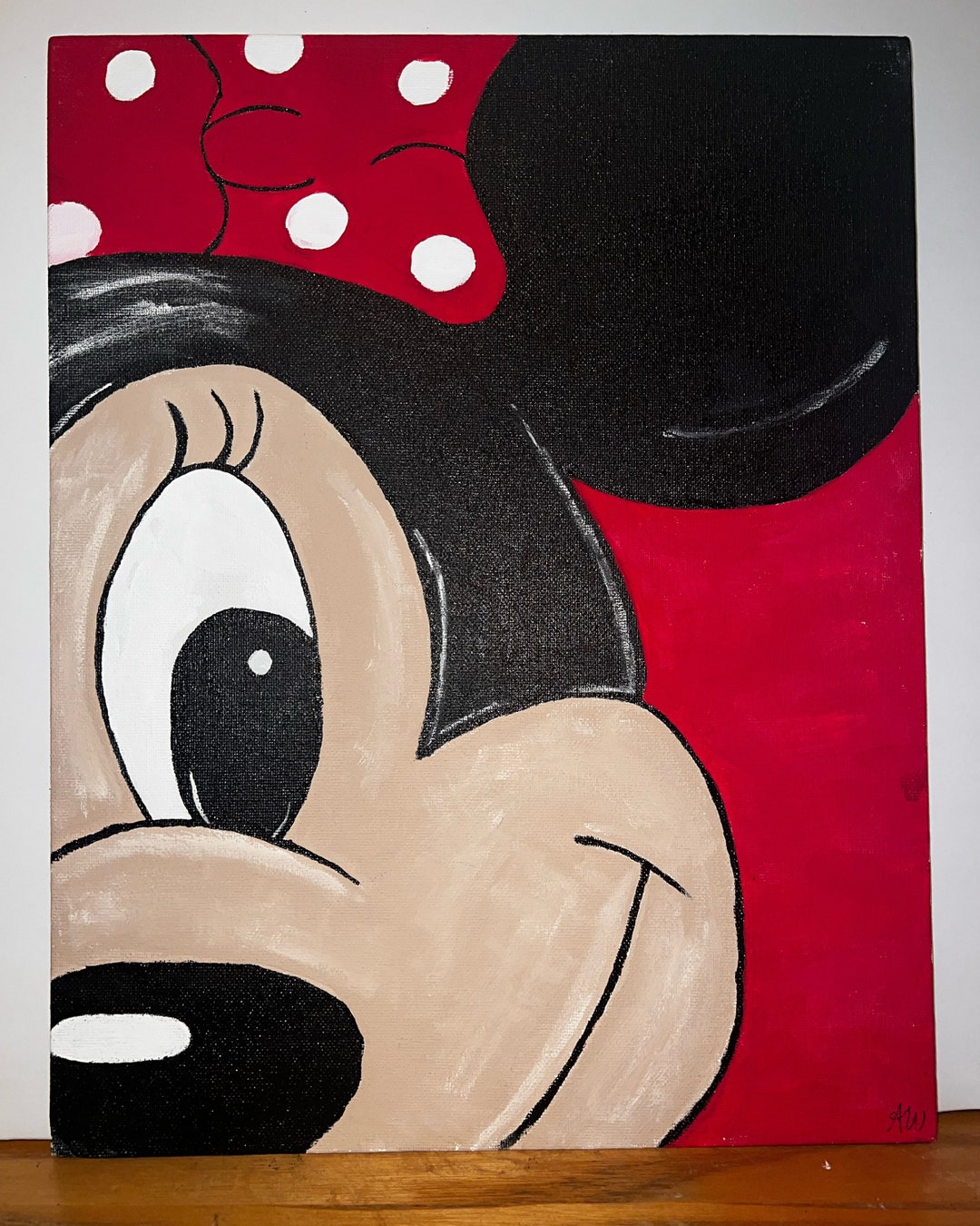 Minnie Mouse Painting - Etsy