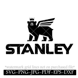 Stanley SVG, DIY sticker, opstrijk stencilbestand, Stanley Cup, Stanley-logo geïnspireerd, cricut gesneden bestand, silhouet svg, tshirt grafische download
