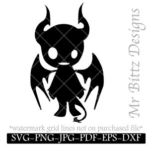 Imp Svg, DIY Devil Graphic, Devilish Art, Edgy Crafting, Cheeky Baby Imp Decor, Goth SVG, Sinister Silhouette Stencil