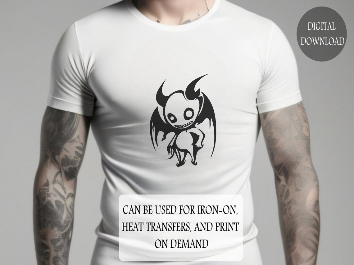 Imp Svg, DIY Devil Graphic, Devilish Art, Edgy Crafting, Cheeky Baby ...