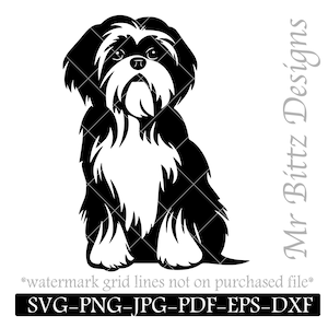 Shih Tzu SVG Digital Download, Cute Dog Image, Shih Tzu Lover, DIY Decal