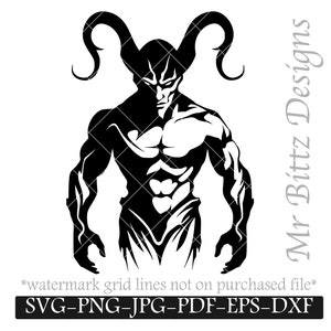 Demon Svg, DIY Devil Graphic, Devilish Art, Edgy Crafting, Cheeky Satan Decor, Goth SVG, Sinister Silhouette