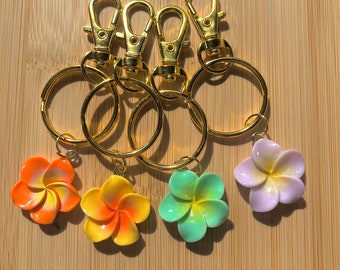 Hibiscus Girl Keychain