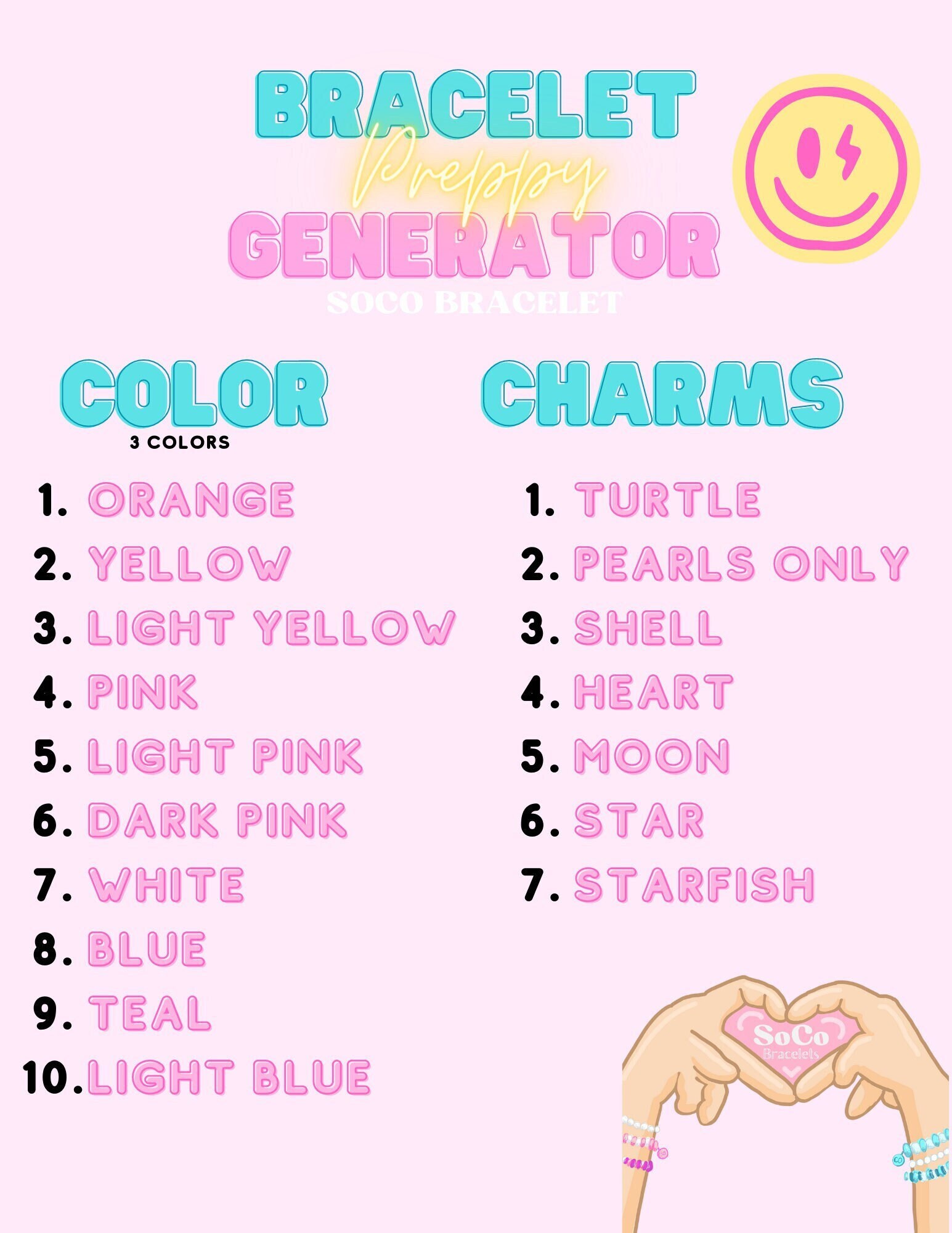 Preppy Bracelet Brand Name Ideas Bracelet Business Names Preppy