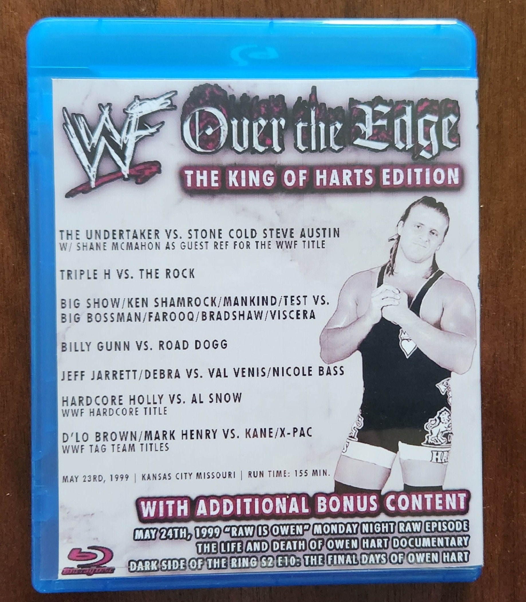 WWF Over the Edge 1999 King of Harts Edition Bluray Etsy