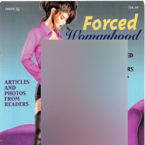 Forced Sissies Womanhood numéro 35, magazine vintage 2002 | Féminisation forcée | Sissy Formation Domination Féminine | Sissy Dominatrice | Elle mâles