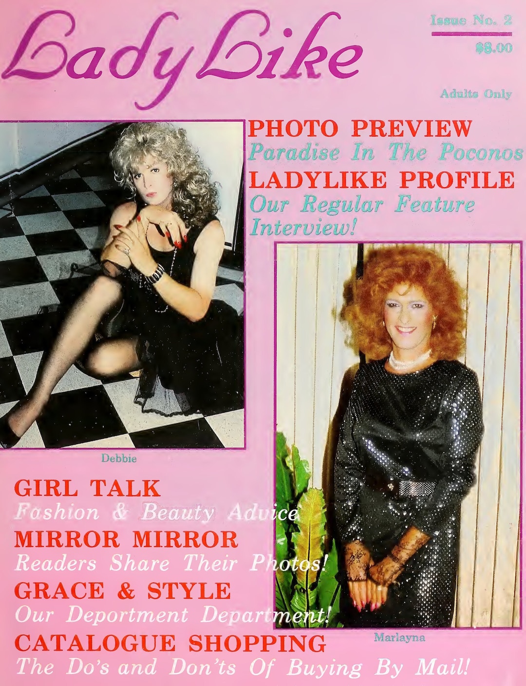 Ladylike Issue 2 1988 Vintage Crossdressing Magazine Etsy Schweiz