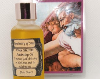 House Blessing Anointing Oil with Prayer Card