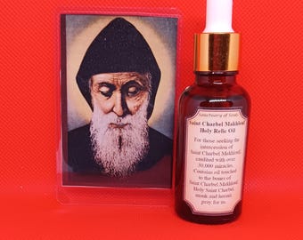 Saint Charbel Makhlouf Holy Relic Oil