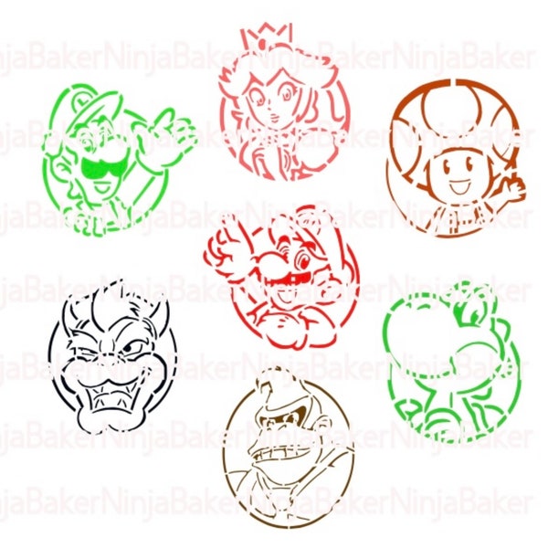 FAST SHIPPING! PYO Super Mario Characters Cookie Stencils