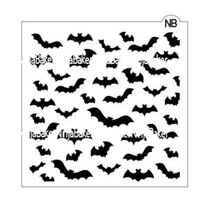 Fast Shipping! Halloween Bats Cookie Stencil
