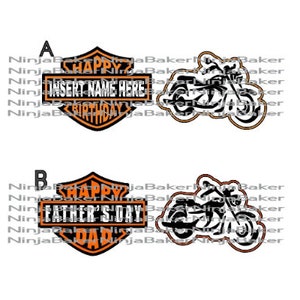 Fast Shipping! Harley Davidson Cookie Cutters & Stencils | Bike Cookie Stencil And Cutter | Father&#39;s Day Cookie Cutter