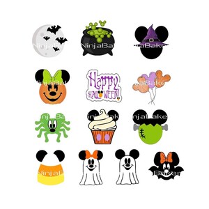 Fast Shipping! Halloween Mini & Large Cookie Cutters | Halloween Advent Calendar Cutters | Halloween Disney Mickey Minnie Cookie Cutters