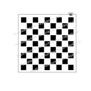 Fast Shipping! Checker Board Stencil | Racing Stripe Pattern Stencil| Checker Chess Square Pattern Stencil