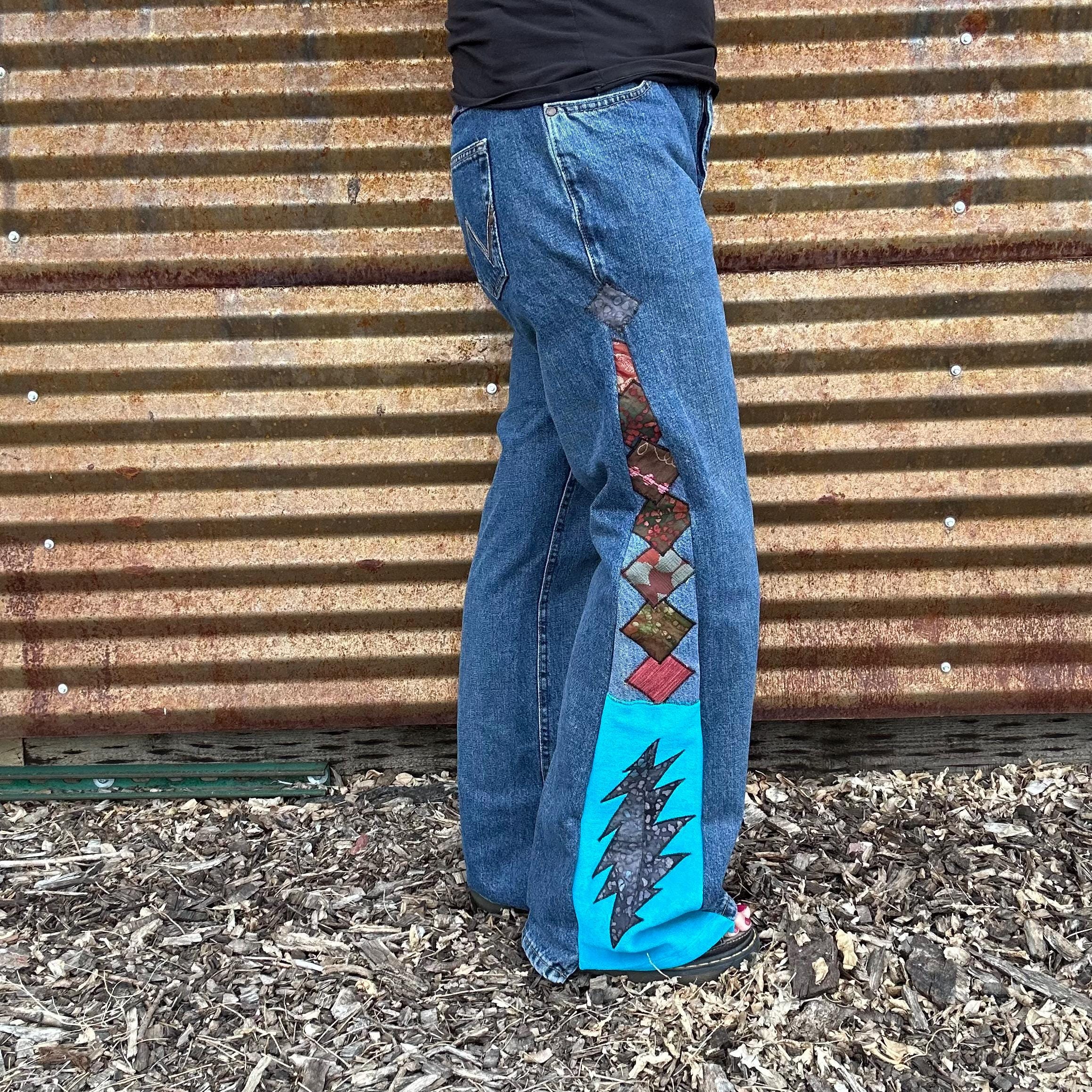 60s Hippie Jeans - Etsy Australia