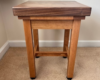 Walnut and Cherry End Tables - set of two