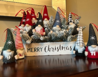 Gnomes | Christmas 12 Days  | Holiday Gnomes | Christmas Gnomes | Unique Christmas Gift | Holiday Decor | Advent | Christmas Tree Ornaments