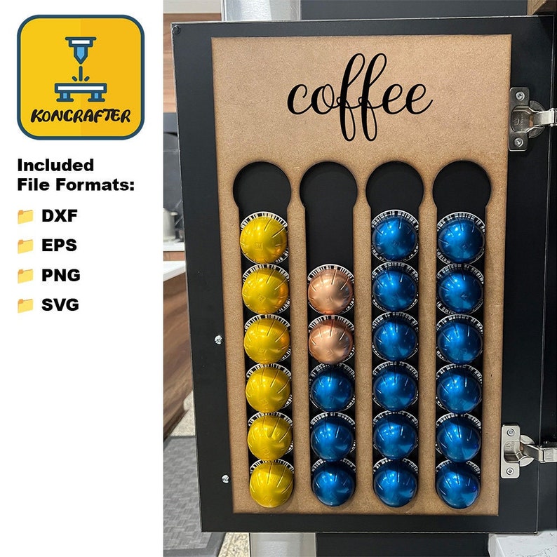 Nespresso Vertuo Pod Holder Digital Laser Cutting/engraving Etsy