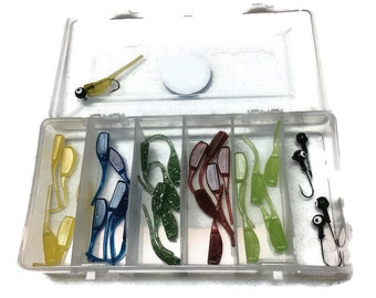 Ultimate Minnow Kit: 35-Piece Soft Bait CYPRINIDAE and Jig Set - Pack Light, Catch Big!