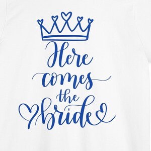 Here comes the Bride Teeshirt Bachelorette Party Travel Wedding Bride Shirt For The Bride Shopping Tee Gift For The Bride&#39;s Day Fun Shirt