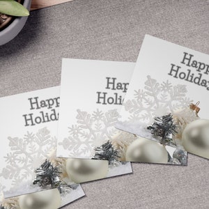 BUONE VACANZE Biglietti d'auguri multidesign (confezione da 5} con buste per le festività natalizie Auguri a familiari e amici