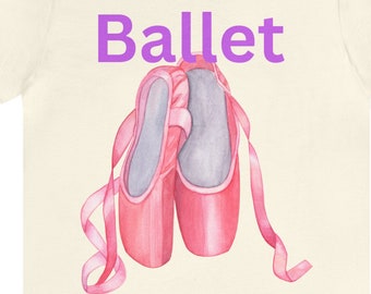 Ballet Shoes T-Shirt: Unisex Dance Top, Workout Tee