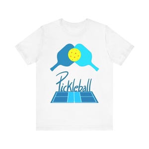 Pickleball Court & Paddles Tee: Unisex Jersey Short Sleeve
