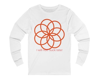Unisex Long Sleeve Graphic Tee: Comfortable Cotton Lounge Shirt