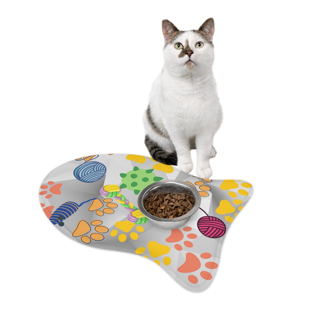 Cat Feeding Mat Cat Water and Food Mat Pet Mat Gift for Pet Etsy