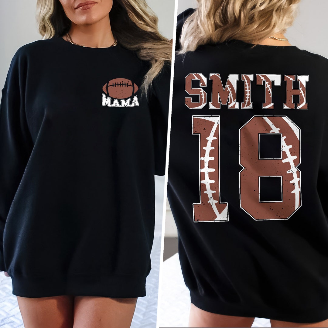 Football Mama Sweatshirt, Football Mom Shirt, Custom Name Number ...