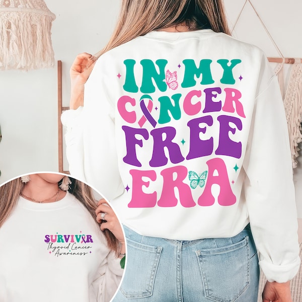 Thyroid Cancer Awareness Shirt, In My Cancer Free Era Shirt, Thyroid Cancer Survivor Gift, Warrior Shirt, Cancer Support Squad Shirt